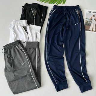 Jogger sọc né ống bo logo thêu mới Màu : đen, xám,xanh đen, trắng Hàng sẵn số lượng mẫu lựa size và màu Phom chất chuẩn đẹp Size m.l.xl.xxl(ri8c)