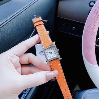 ĐỒNG HỒ NỮ CAO CẤP HERMEC DA MẶT TIA ĐÁ BẠC
