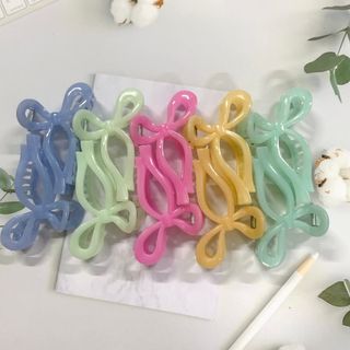 KẸP NƠ TIỂU THƯ TRƠN MIX ĐỦ MÀU