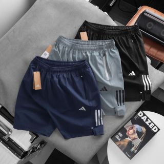 Short das xi giãn runing dày dặn mịn mát, nhẹ tênh, trơn láng, co giãn 4 chiều, 3 túi khoá kéo. Size : m l xl 2xl 3xl/12221/8c 3 màu / ri 24c