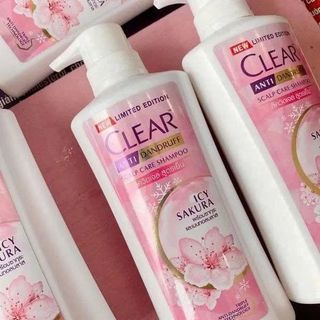 Dầu Gội Clear Thái Lan Men - Bạc Hà - Anh Đào Thái Lan