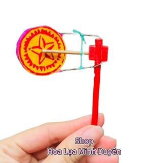 Combo 10 Chiếc Trống Bỏi Cổ Truyền - Đồ Chơi Dân Gian Truyền Thống , Cho Bé Chơi , Âm Thanh Giòn Rã Vui Tai