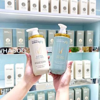 Cặp dầu gội xả Voudioty Keratin X9 Biotin & Collagen500ml