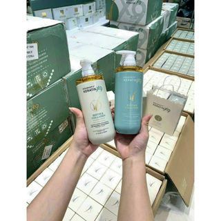 Cặp dầu gội xả Voudioty Keratin X9 Biotin & Collagen500ml