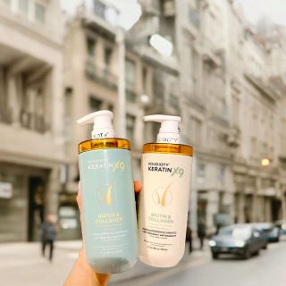 BỘ ĐÔI DƯỠNG TÓC BIOTIN & COLLAGEN – VOU DIOTY KERATIN X9