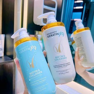 BỘ ĐÔI DƯỠNG TÓC BIOTIN & COLLAGEN – VOU DIOTY KERATIN X9