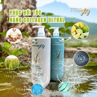 BỘ ĐÔI DƯỠNG TÓC BIOTIN & COLLAGEN – VOU DIOTY KERATIN X9
