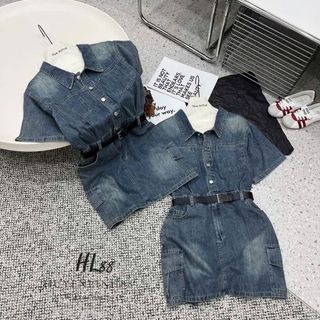 🎀VÁY BÒ GIẶT KÈM ĐAI - HÀNG QC CAO CẤP