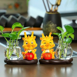Chậu Thuỷ Tinh Nuôi Cá Kèm Tượng Rồng