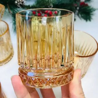 BỘ 6 LY THỦY TINH VÀNG 340ML KB103- 2F
