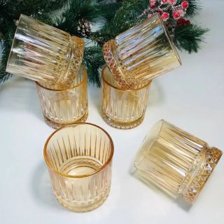 BỘ 6 LY THỦY TINH VÀNG 340ML KB103- 2F
