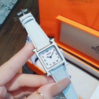 ĐỒNG HỒ NỮ CAO CẤP HERMEC DÂY DA MẶT SỐ NIỀNG THÉP