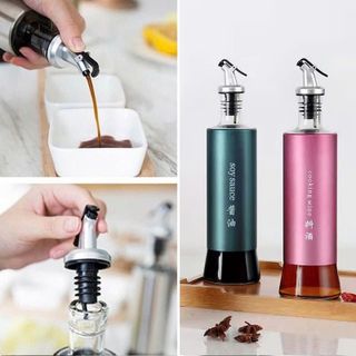 Chai Đựng Dầu, Giấm, Nươc Chấm Thủy Tinh Bọc Thép 300ML