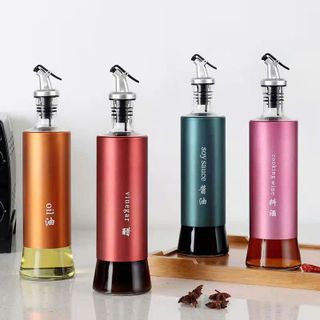 Chai Đựng Dầu, Giấm, Nươc Chấm Thủy Tinh Bọc Thép 300ML giá sỉ