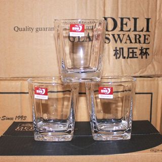 BỘ 6 LY THỦY TINH 4 CẠNH 250ML LXY4008- 1