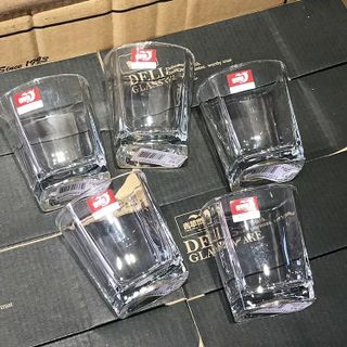 BỘ 6 LY THỦY TINH 4 CẠNH 250ML LXY4008- 1