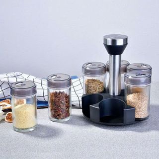 Bộ 6 Lọ Đựng Gia Vị Thủy Tinh