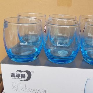 BỘ 6 LY THỦY TINH XANH 290ML DELI ES1132