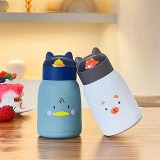 Bình Giữ Nhiệt Thuỷ Tinh Tai Mèo 360ML