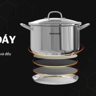 Nồi Inox 3 đáy Sunhouse SHG301-16