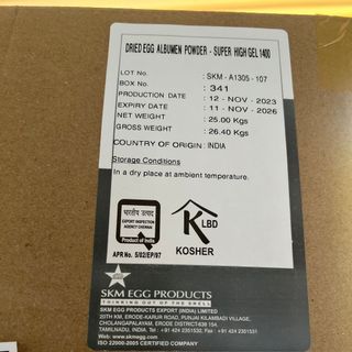 BỘT TRỨNG SKM - INDIA