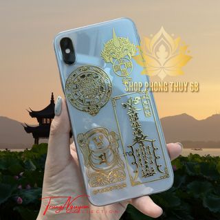 Linh Phù Miếng Dán Điện Thoại Tài Lộc May Mắn Nhiều Mẫu Đẹp Lung Linh, Phù Hợp Cho Tất Cả Các ĐT
