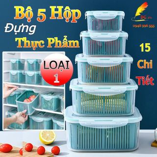 BỘ 5 Hộp Đựng Thực Phẩm