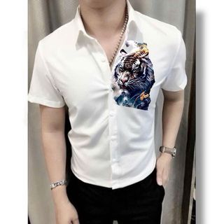 Áo sơ mi Quang châu in