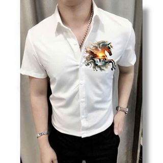 Áo sơ mi Quang châu in