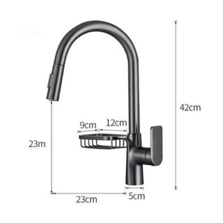 Vòi chén bằng đồng thau dây rút C786 có thể kéo xoay 360 độ