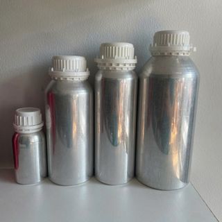 Chai nhôm cao cấp đựng tinh dầu, chất lỏng, hóa chất 100ml (cao 100mm x đường kính 55mm)