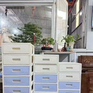 Tủ Nhựa Xanh Trắng 5 Tầng
