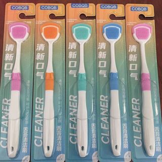 Bàn Chải Lưỡi Silicone Rưa Lưỡi Cạo Sạch Mảng Bám Lông Mềm Mại Không Đau Rát