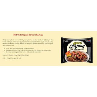 1 Thùng mì trộn Tương đen Paldo Koreno Vị Cay Và Không Cay (78gr x 20 gói)