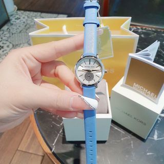 ĐỒNG HỒ NỮ CAO CẤP MICHAEL MK2733  KIM GIÂY RỜI DÂY DA SIZE MINI