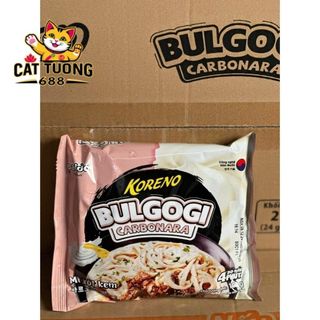 1 Thùng 24 Gói Mì Xốt Kem Carbonara Bulgogi Koreno Sản Phẩm Bán Chạy Nhất Tết 2025 giá sỉ