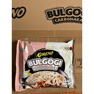 1 Thùng 24 Gói Mì Xốt Kem Carbonara Bulgogi Koreno Sản Phẩm Bán Chạy Nhất Tết 2025