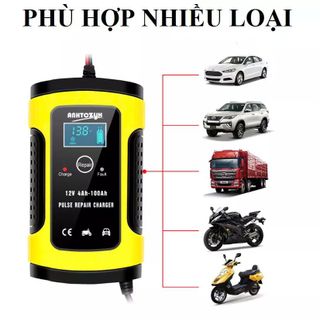 Bộ Sạc Ắc Quy 12V Kèm Phục Hồi Bình Đa Năng