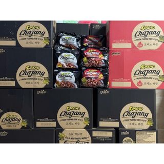 1 Thùng 8 Lốc mì trộn Tương đen Paldo Koreno Vị Cay Và Không Cay (78gr x 40 gói)