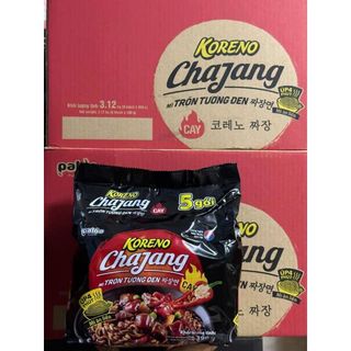1 Thùng 8 Lốc mì trộn Tương đen Paldo Koreno Vị Cay Và Không Cay (78gr x 40 gói)
