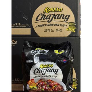 1 Thùng 8 Lốc mì trộn Tương đen Paldo Koreno Vị Cay Và Không Cay (78gr x 40 gói)