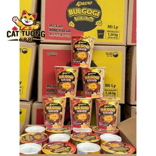 1 Thùng 24 Ly Mì Xào Hương Vị Bò Xào Bulgogi Phô Mai Cay Koreno