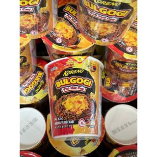 1 Thùng 24 Ly Mì Xào Hương Vị Bò Xào Bulgogi Phô Mai Cay Koreno giá sỉ