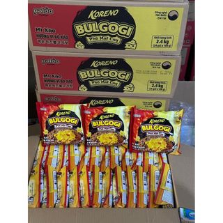 1 Thùng 24 Gói Mì Xào Hương Vị Bò Xào Bulgogi Phô Mai Cay Koreno