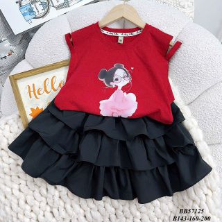 Set Váy Cotton Bé Gái – Họa tiết dễ thương