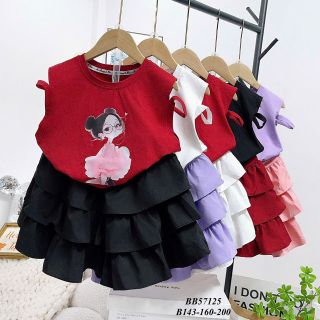 Set Váy Cotton Bé Gái – Họa tiết dễ thương
