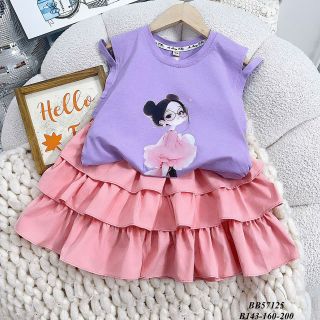Set Váy Cotton Bé Gái – Họa tiết dễ thương