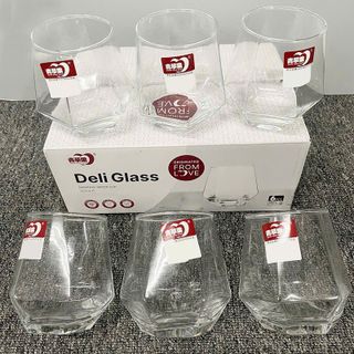 BỘ 6 LY THỦY TINH 330ML ĐẾ LỤC GIÁC