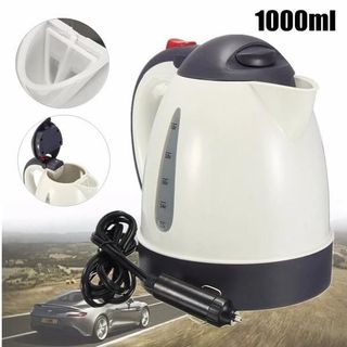 Ấm đun nước siêu tốc 12 – 24v dung tích 1000ml, tiện dụng, hữu ích cho lái xe ô tô
