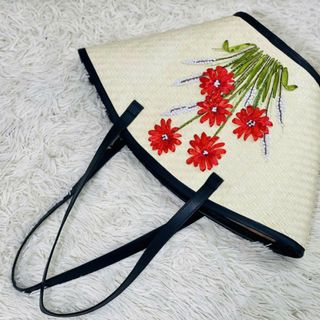 Túi xách cỏ bàng lá buông Túi thêu hoa đồng tiền
